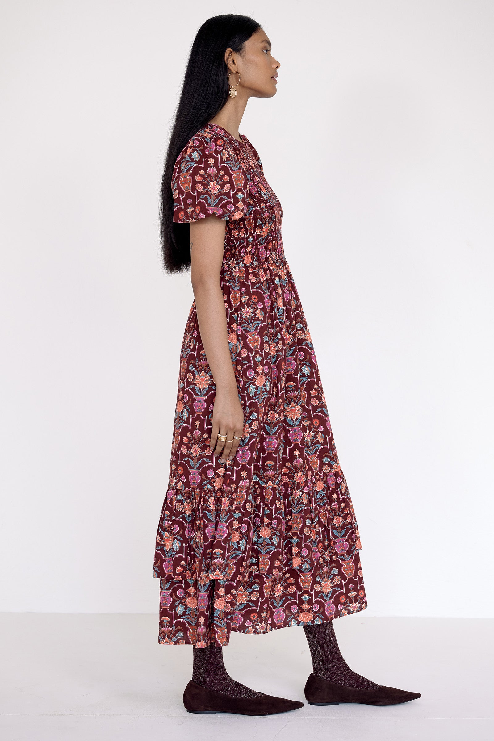 Quant Dress Floral Vase Chestnut