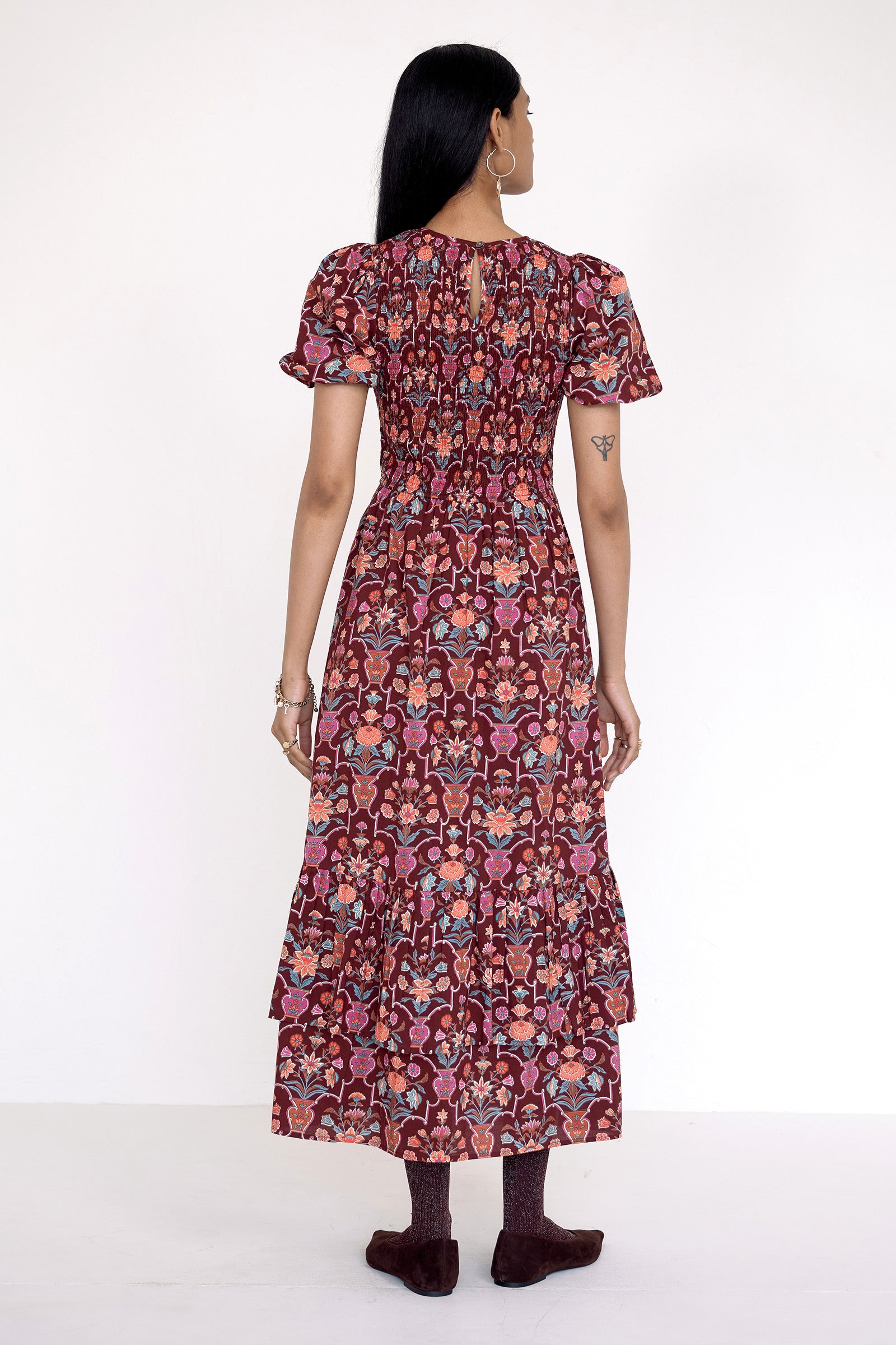 Quant Dress Floral Vase Chestnut