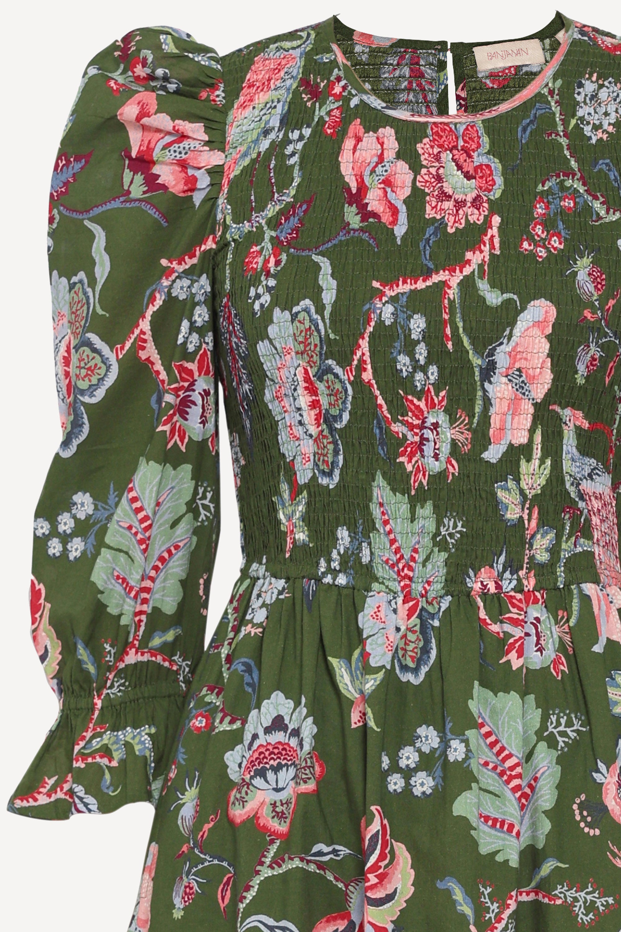 Queenie Dress Chintz Moss