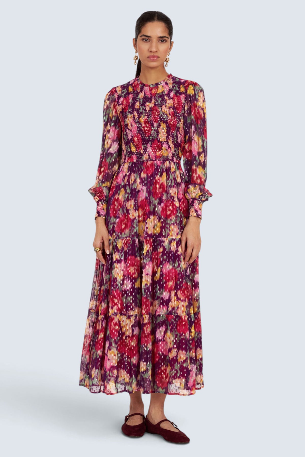Quentin Dress Damask Rose Acai