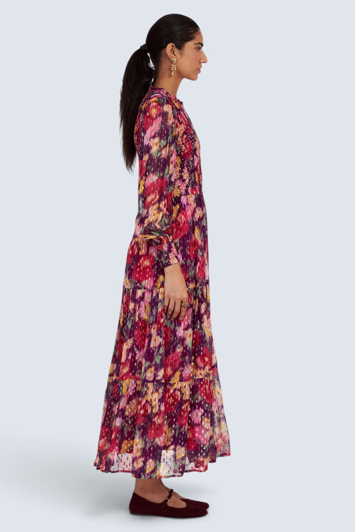 Quentin Dress Damask Rose Acai