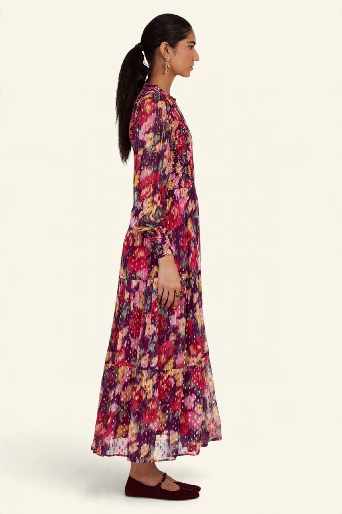 Quentin Dress Damask Rose Acai