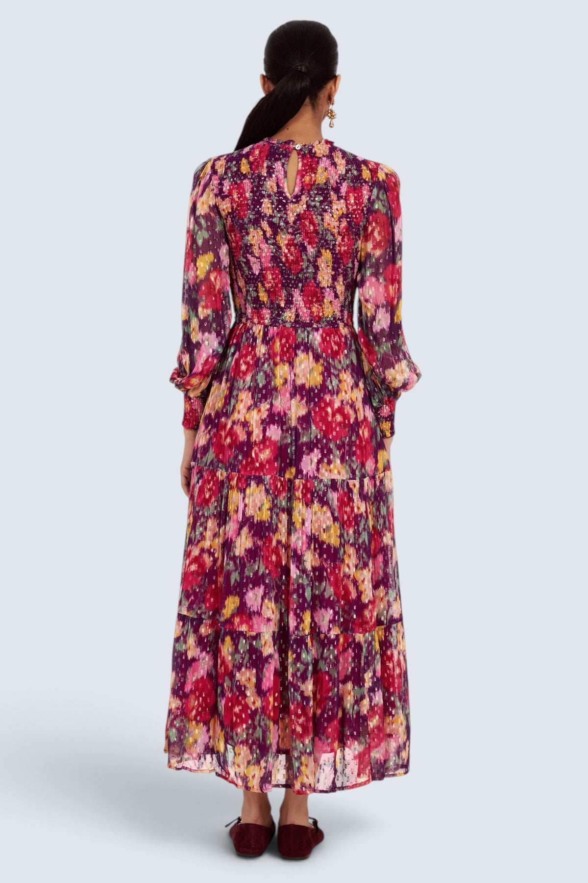 Quentin Dress Damask Rose Acai