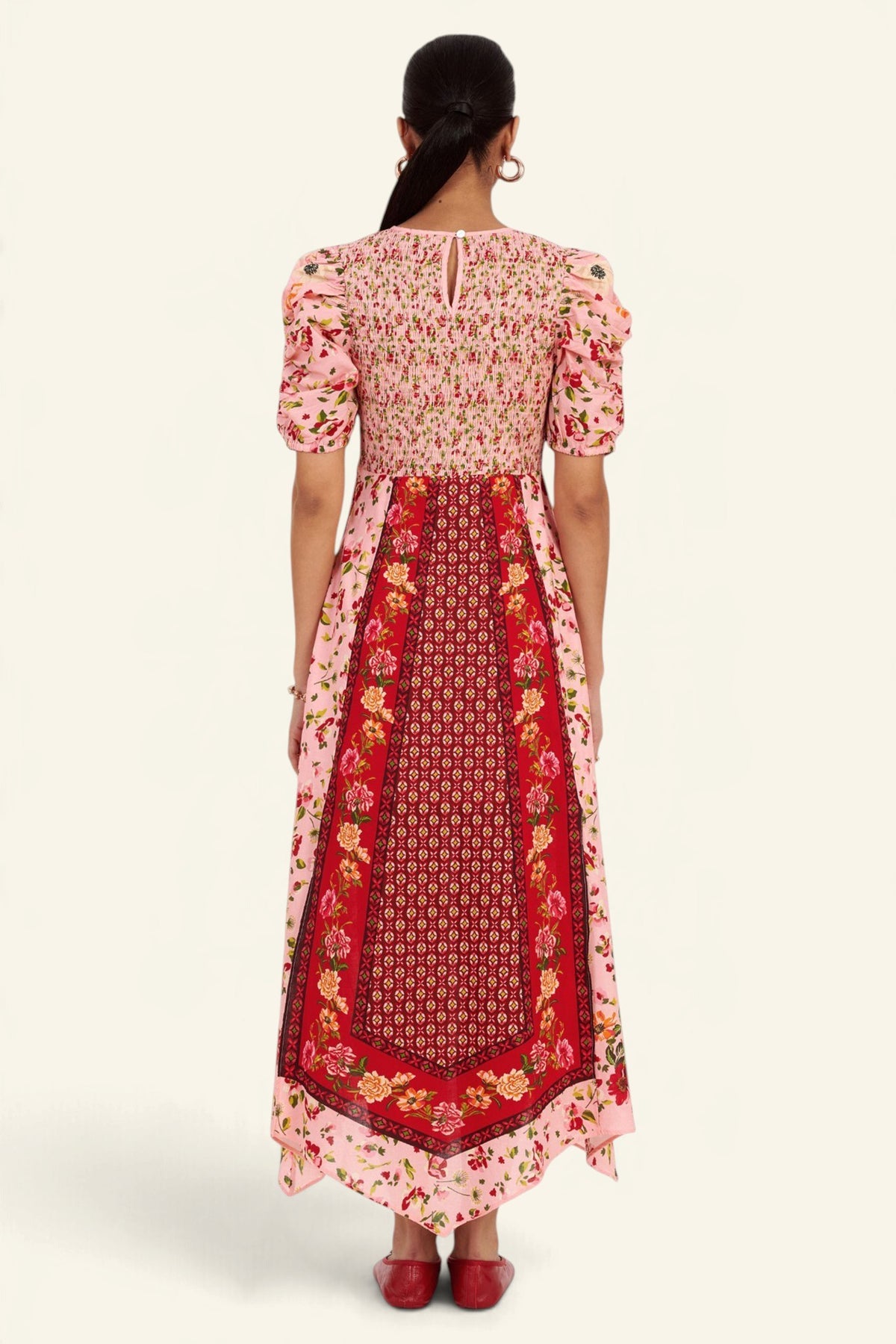 Quincy Dress Wild Anemone Persian Rose