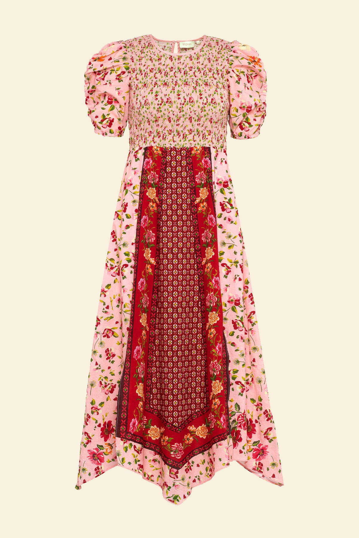 Quincy Dress Wild Anemone Persian Rose