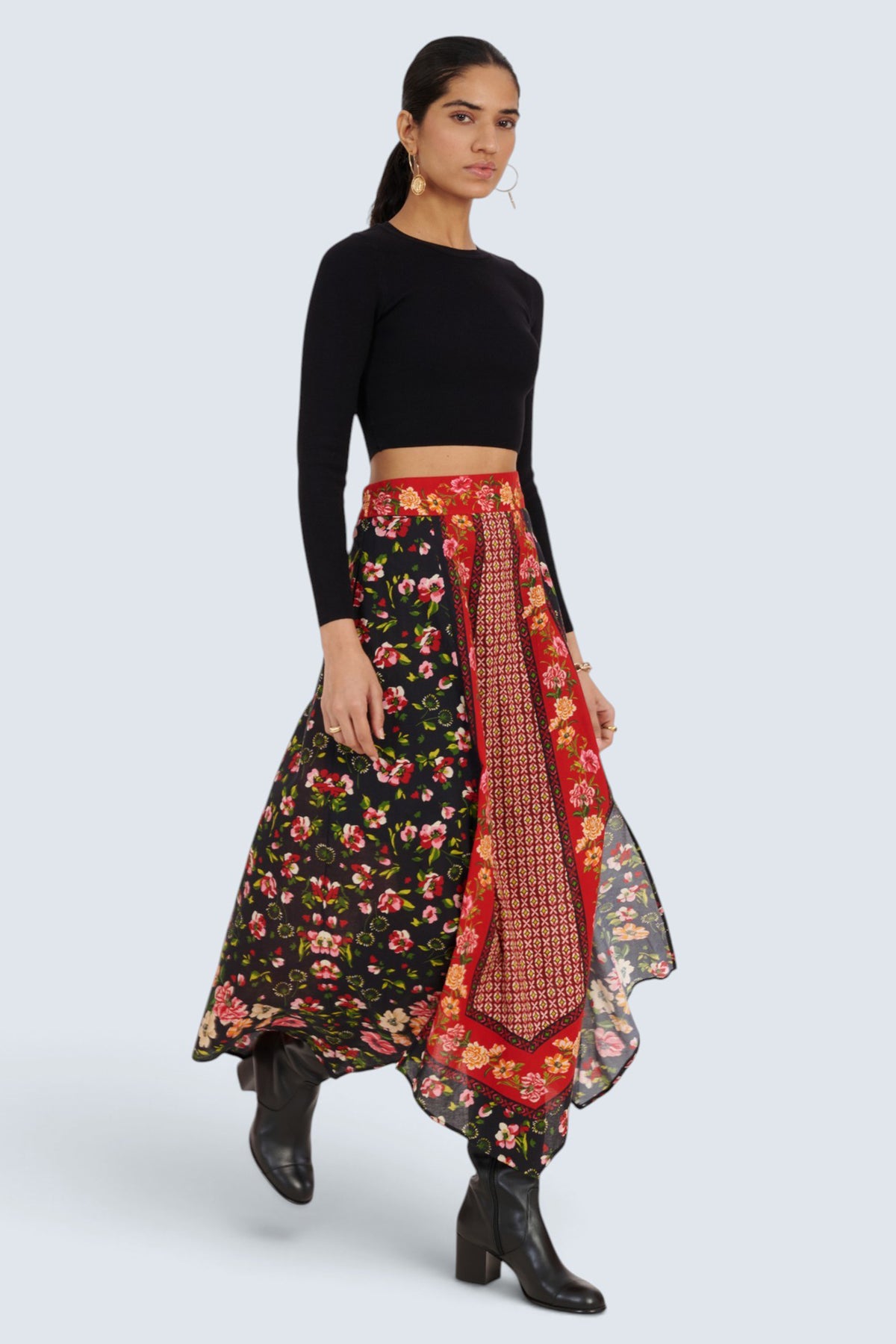 Quinn Skirt Wild Anemone Caviar