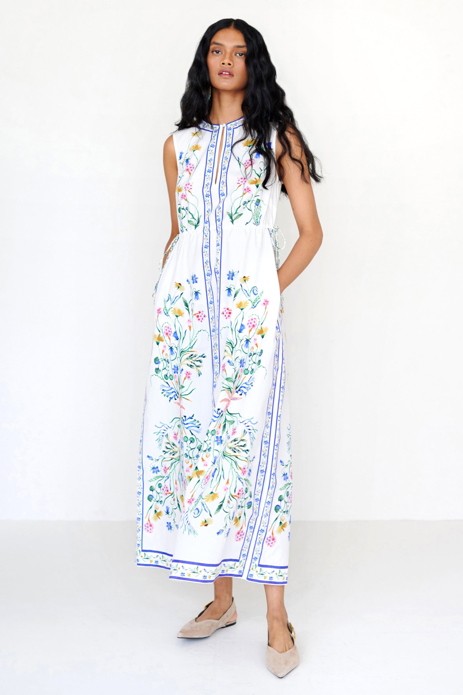 banjanan dress Liza Mini in Brigitte Nautical L tiered skirt Sale - Designer Dresses &