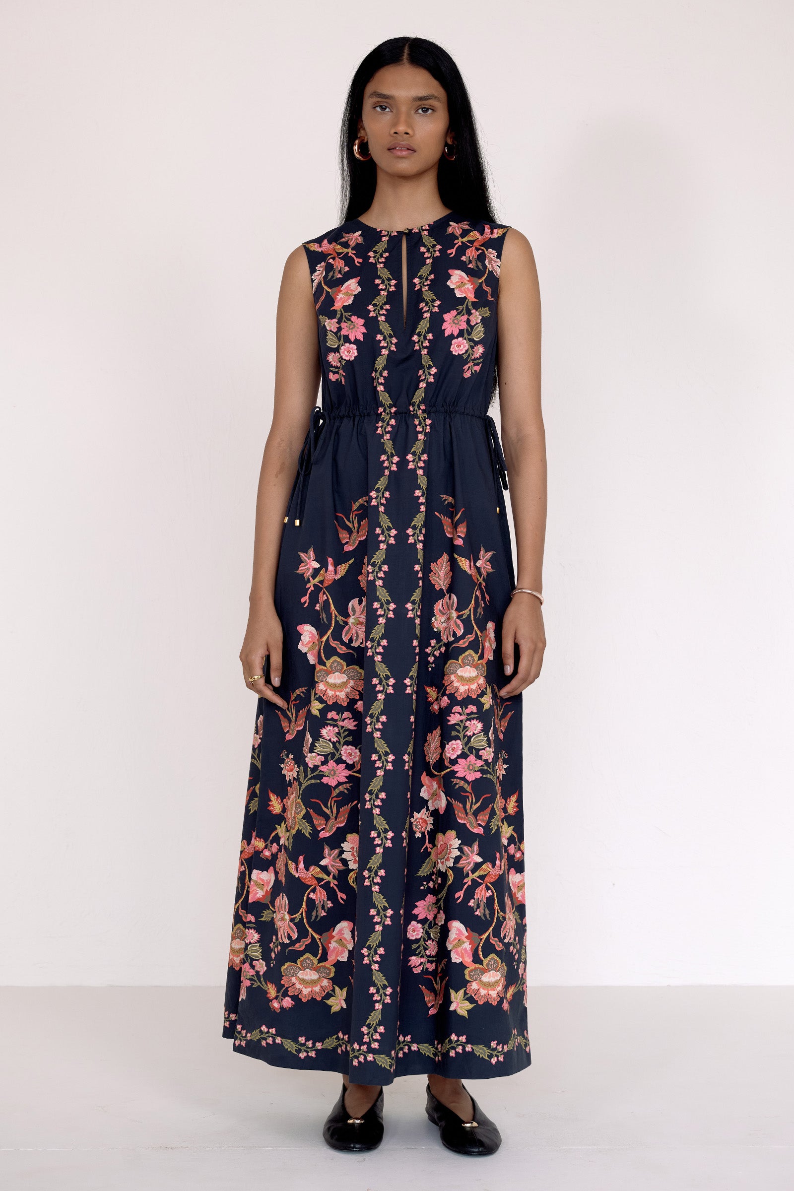 Rhonda Dress Chintz Jet