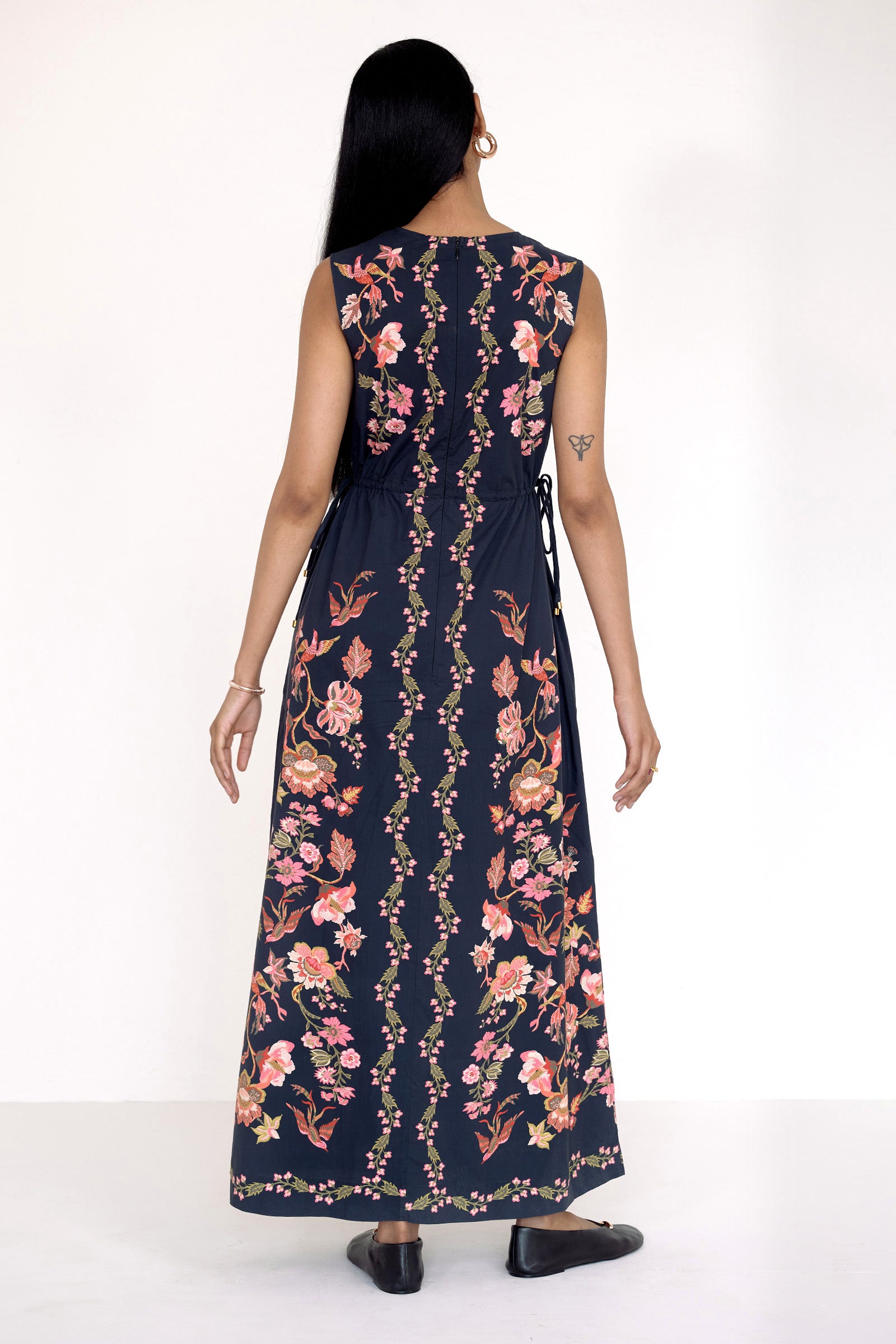 Rhonda Dress Chintz Jet