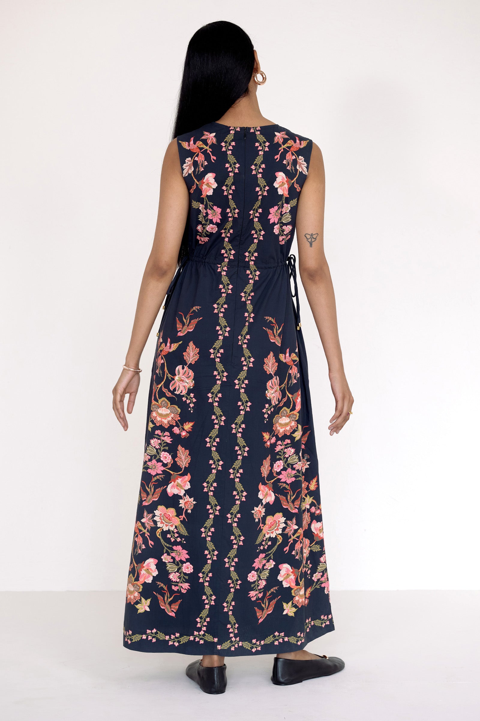 Rhonda Dress Chintz Jet