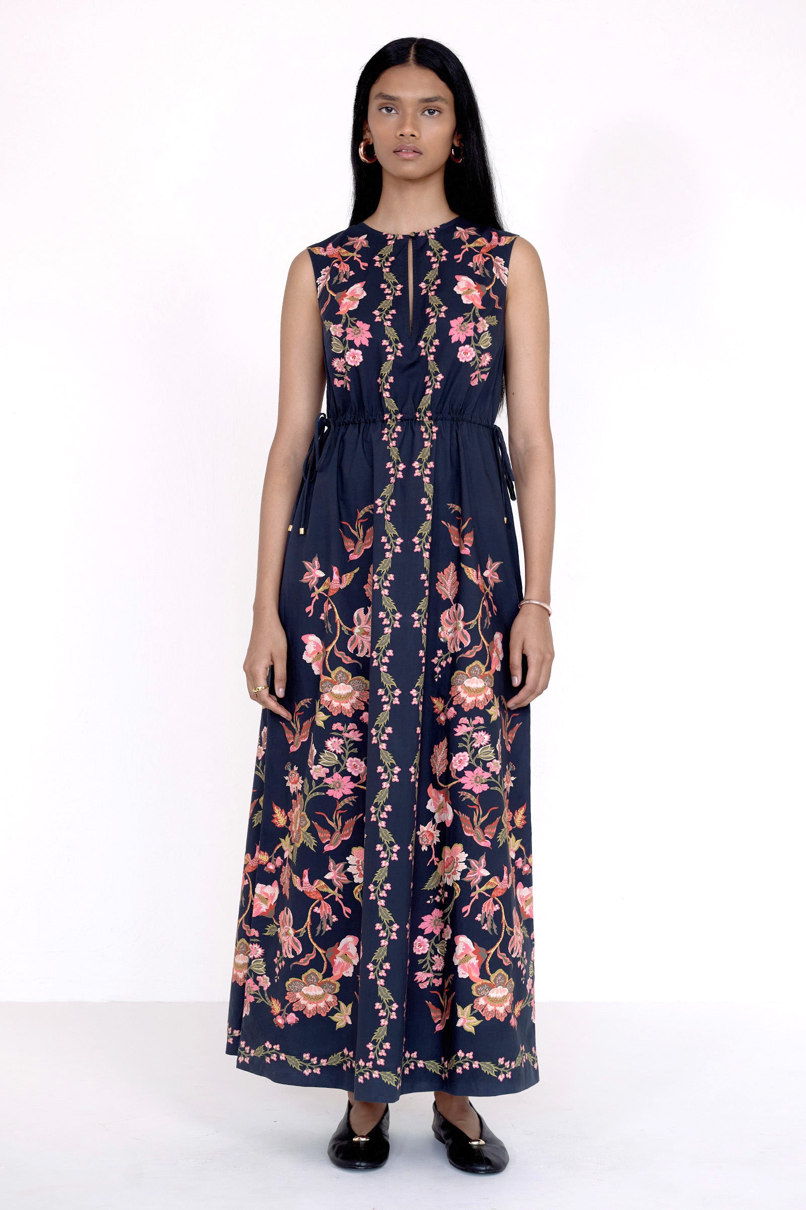 Rhonda Dress Chintz Jet