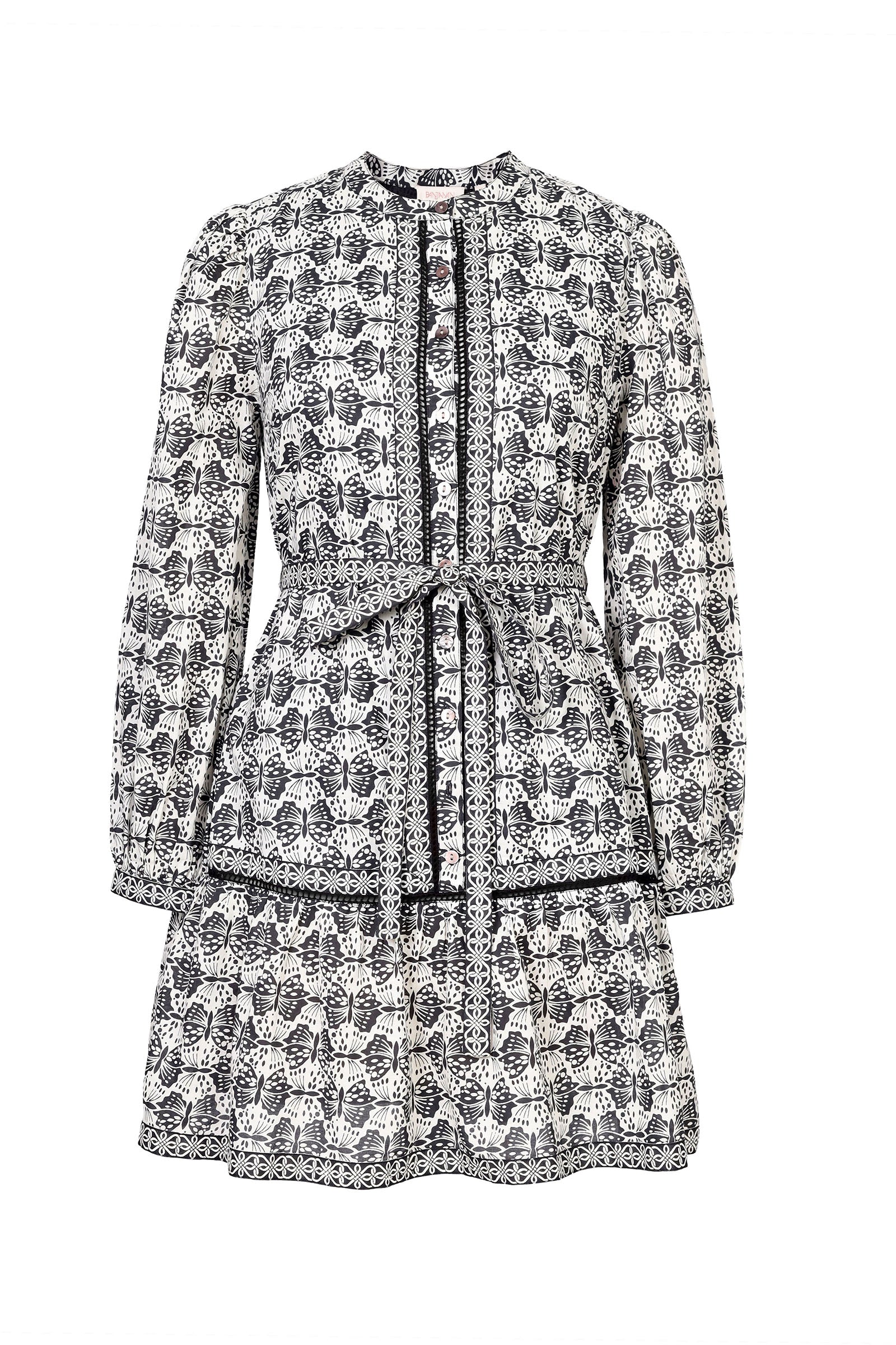 Roma Dress Flutter Caviar