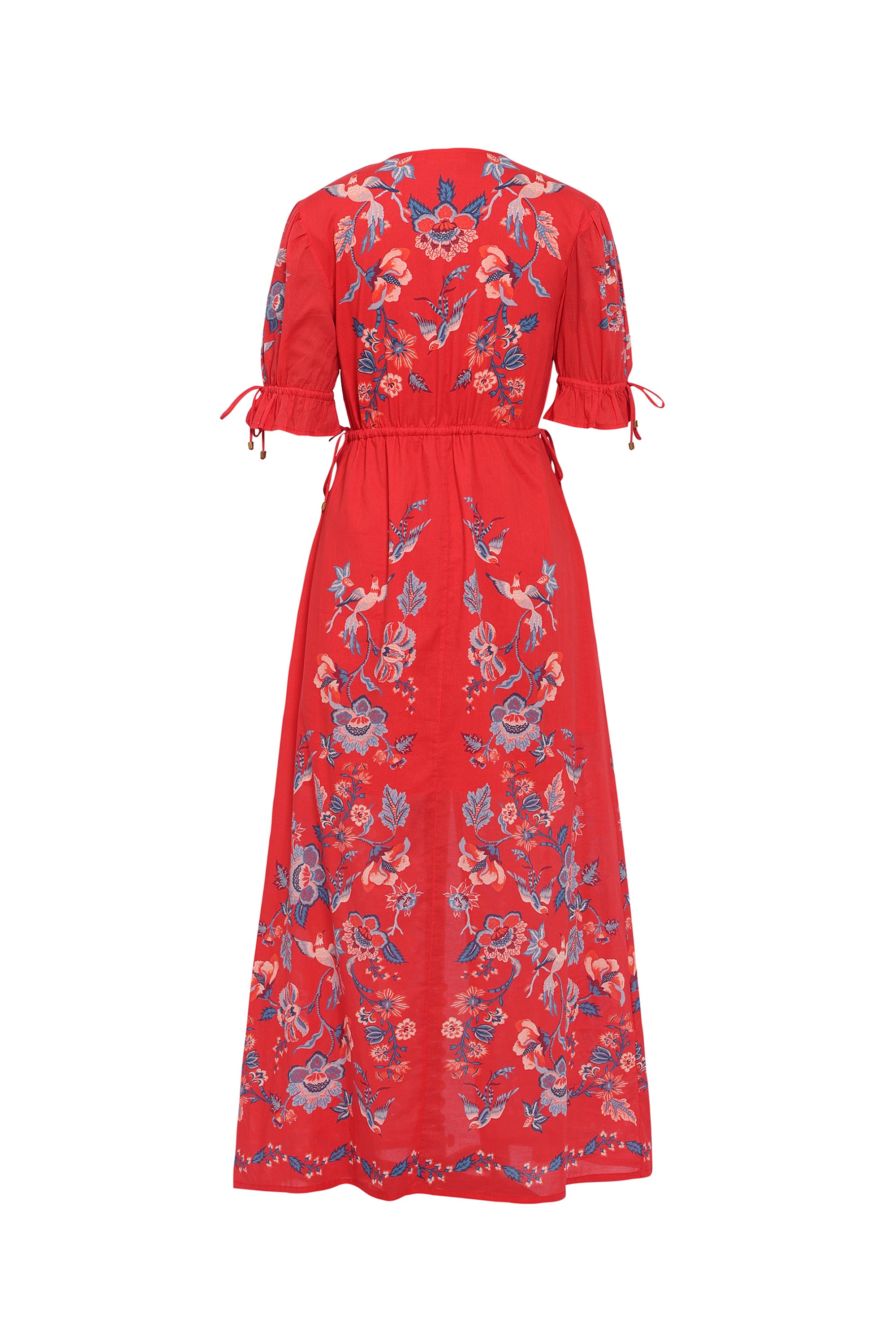 Ruby Dress Chintz Scarlet