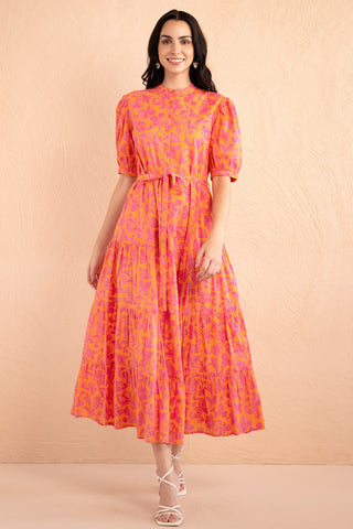 Saylor Dress Gaia Nectarine