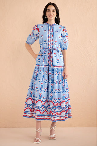 Saylor Dress Paros Tile Placement Nautical