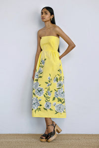 Simona Dress Killara Border Quince