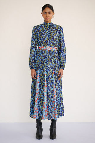 Sumina Dress Pomegranate Vine Lapis