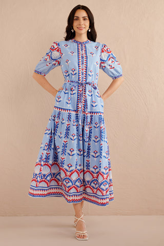 Saylor Dress Paros Tile Placement Nautical