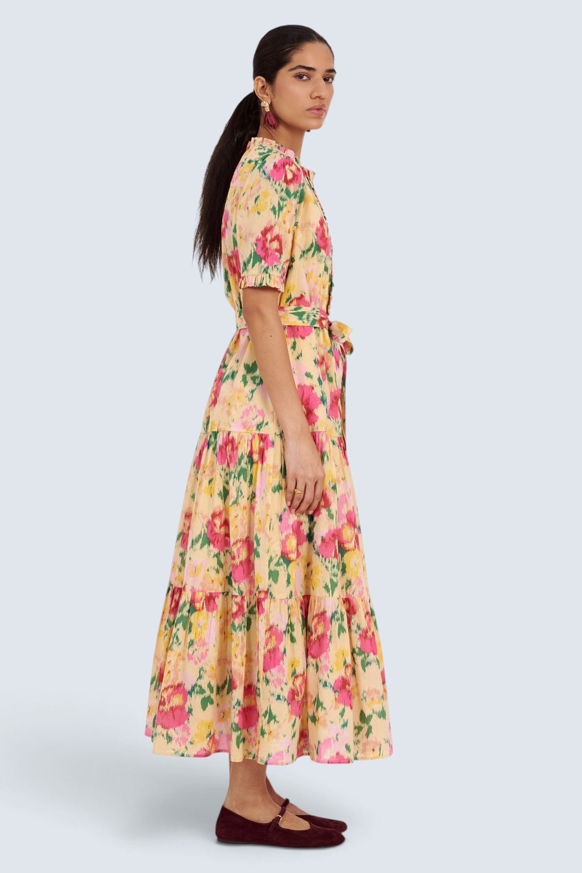 Saylor Dress Damask Rose Antique