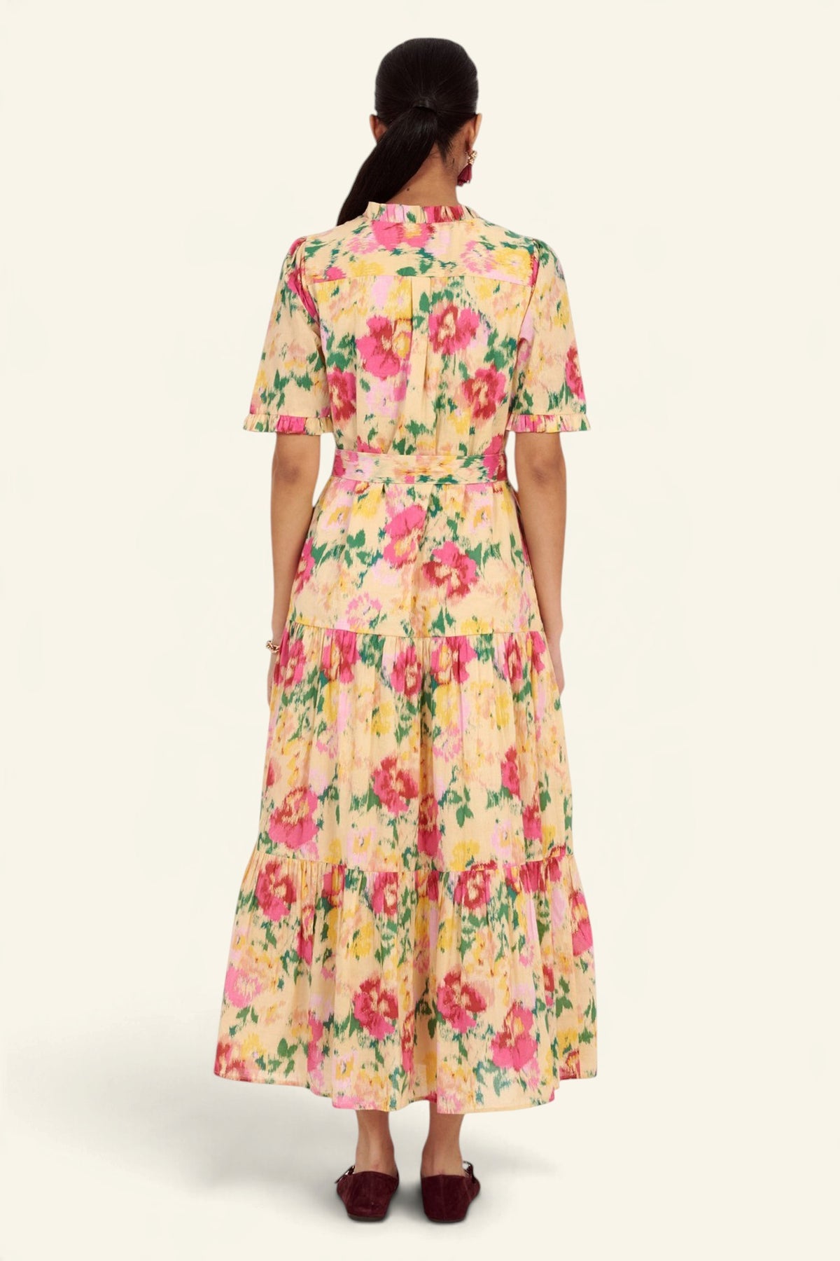 Saylor Dress Damask Rose Antique