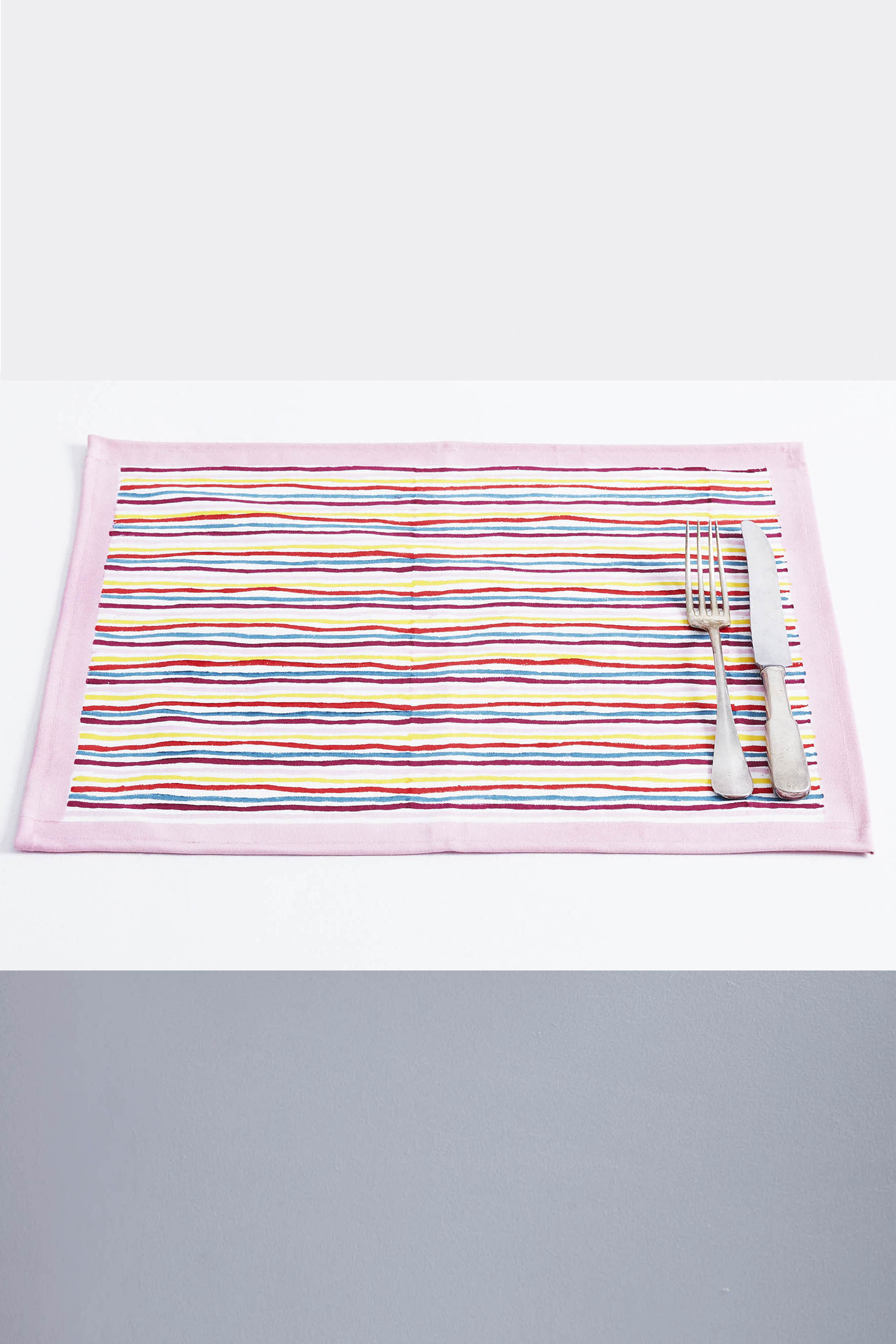 Four Seaside Stripe Placemats