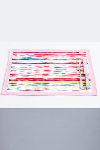 Four Seaside Stripe Placemats