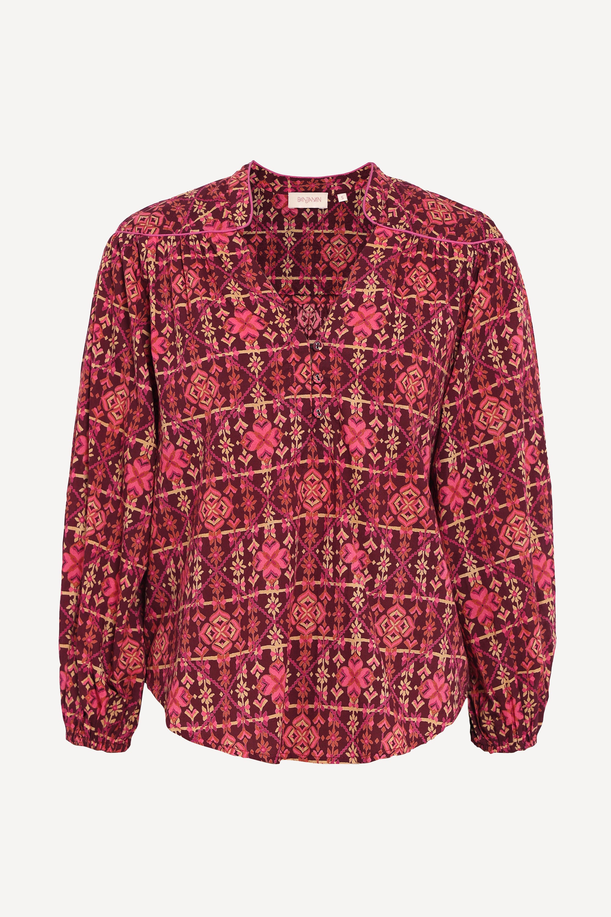 Vanessa Top Needlepoint Mahogany