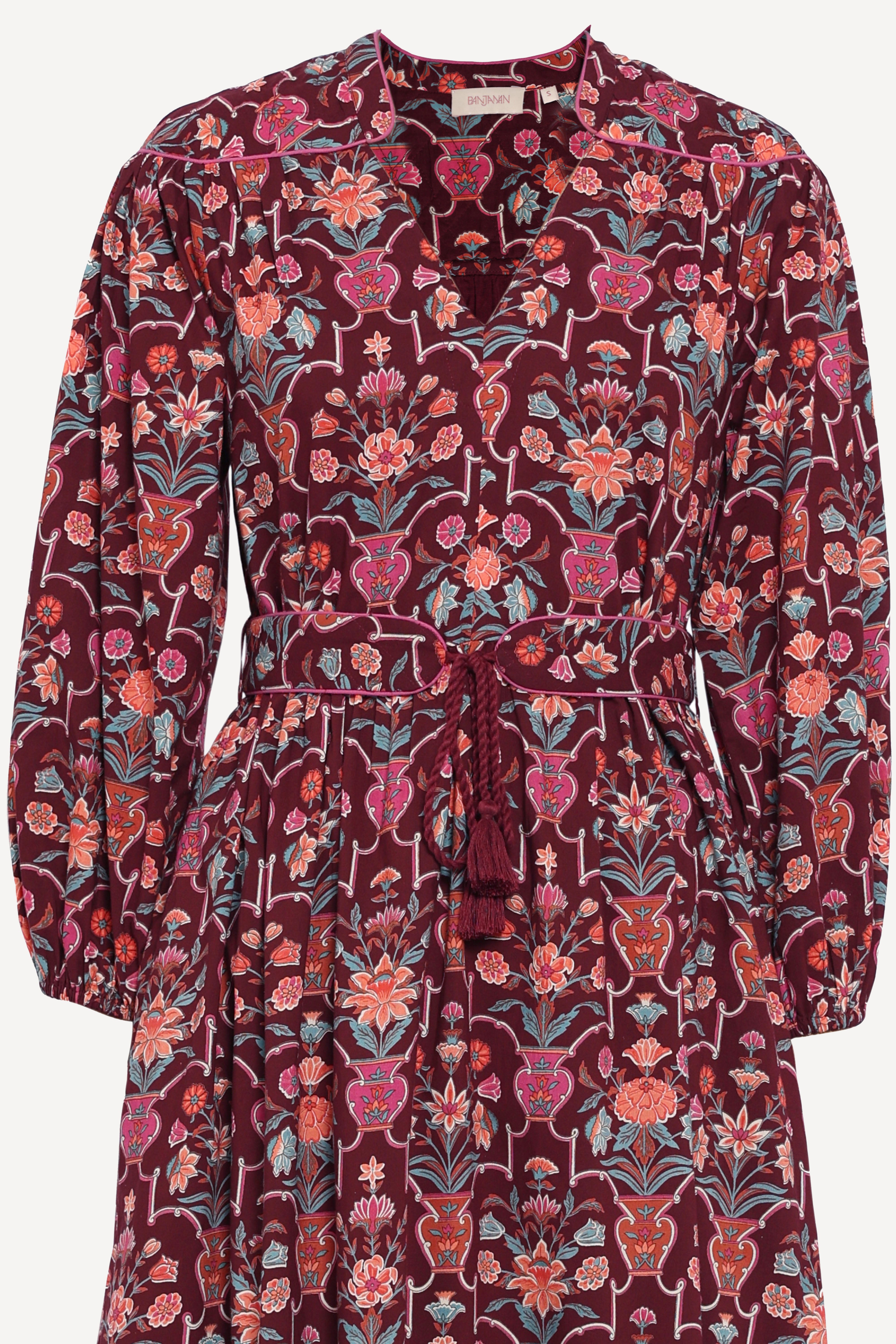Victoria Dress Floral Vase Chestnut