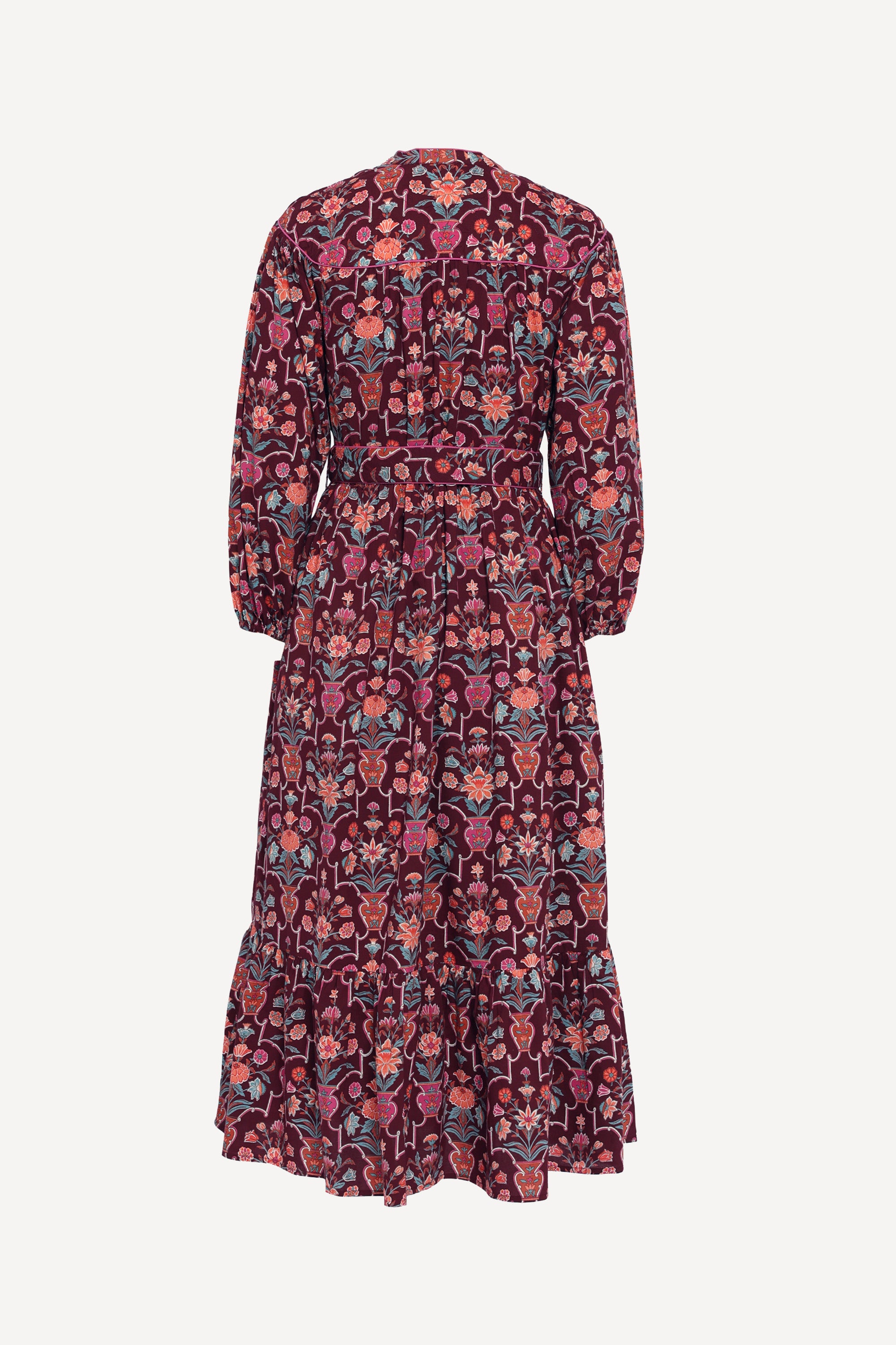 Victoria Dress Floral Vase Chestnut