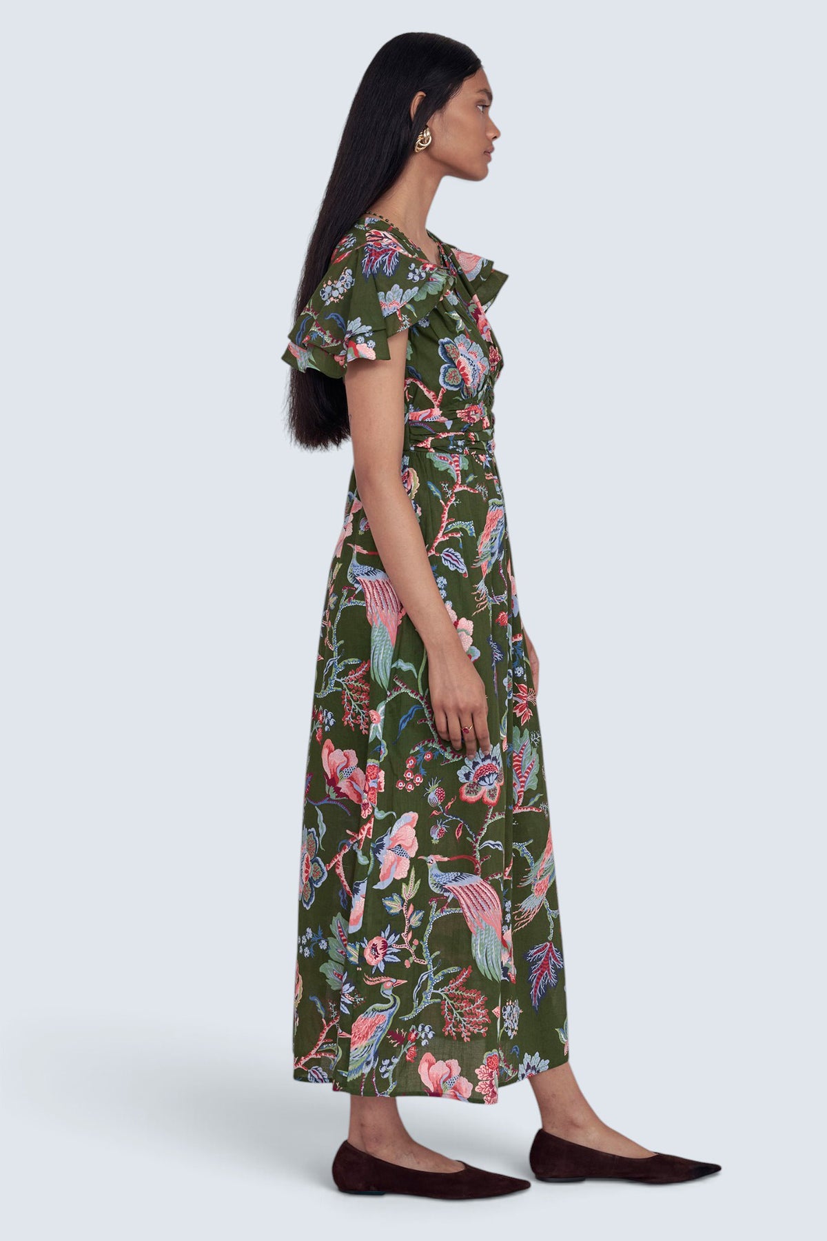 Adele Dress Chintz Moss