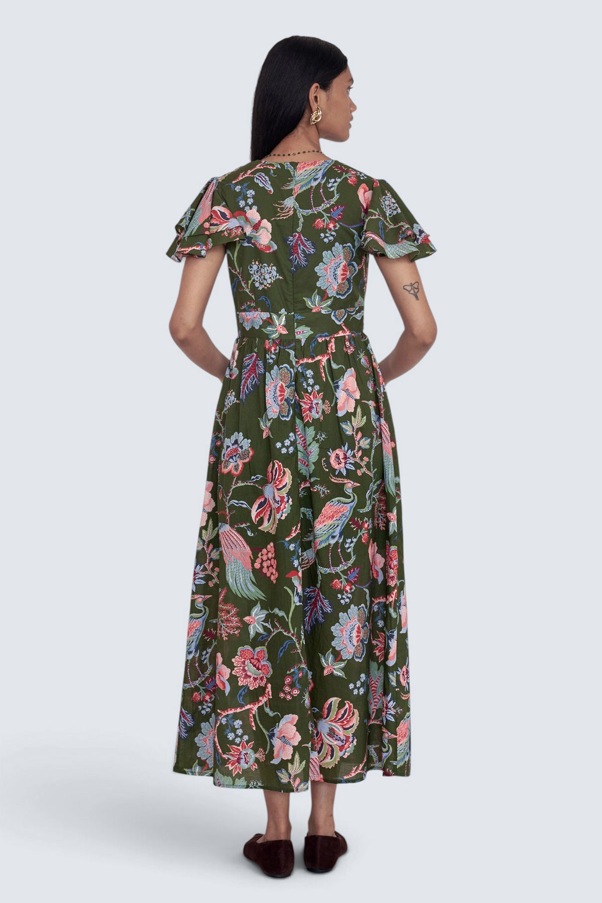 Adele Dress Chintz Moss