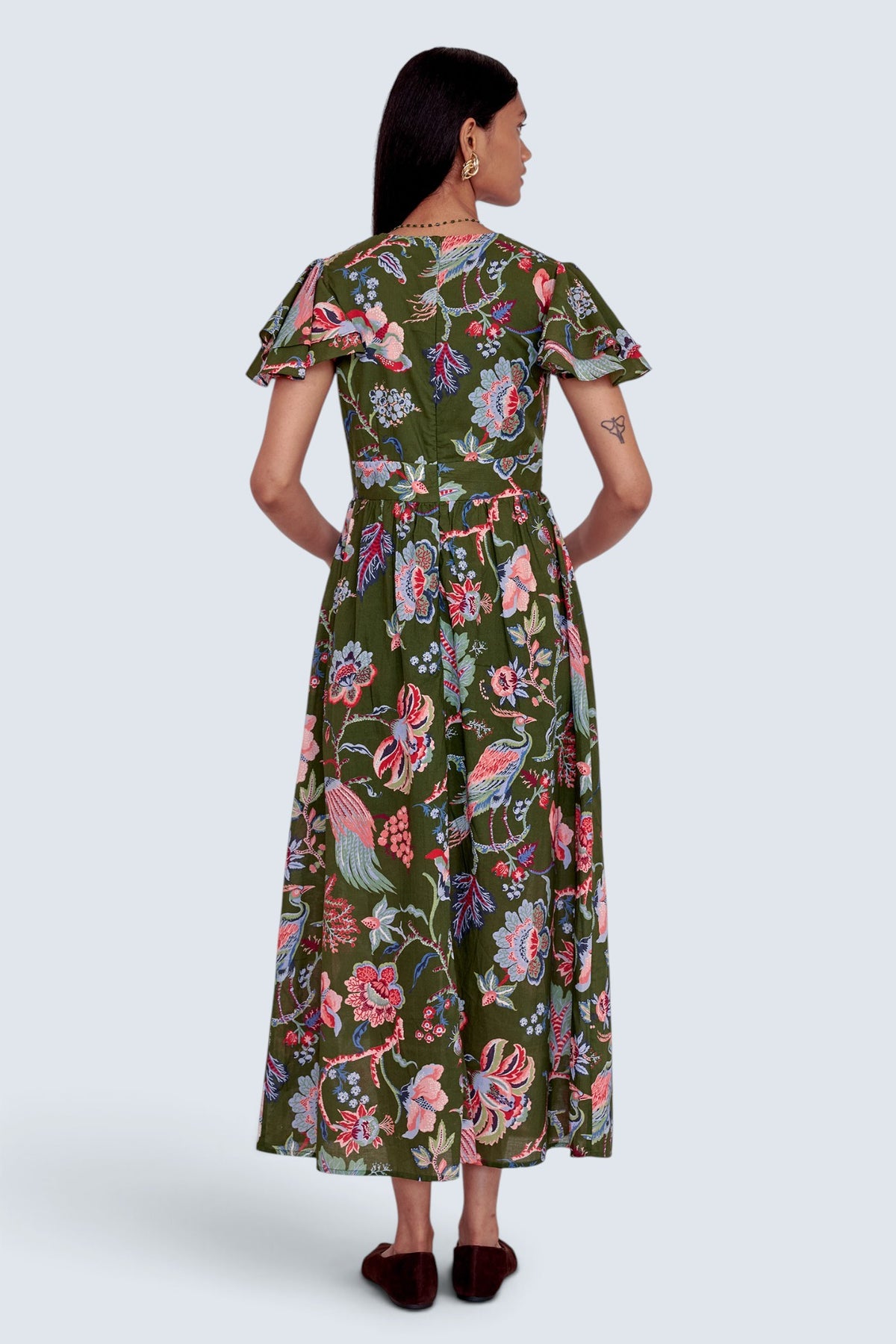 Adele Dress Chintz Moss