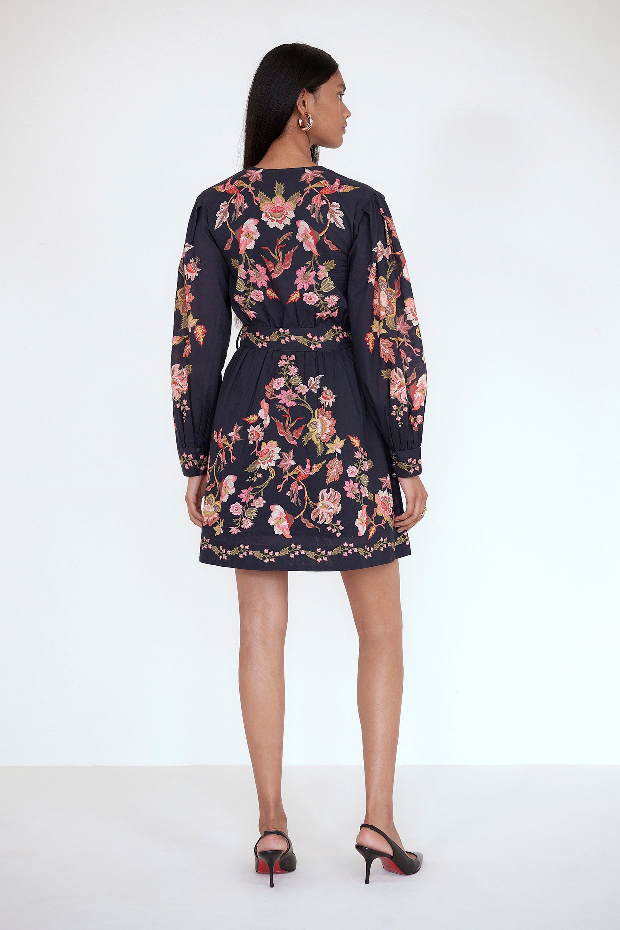Anne Mini Dress Chintz Jet