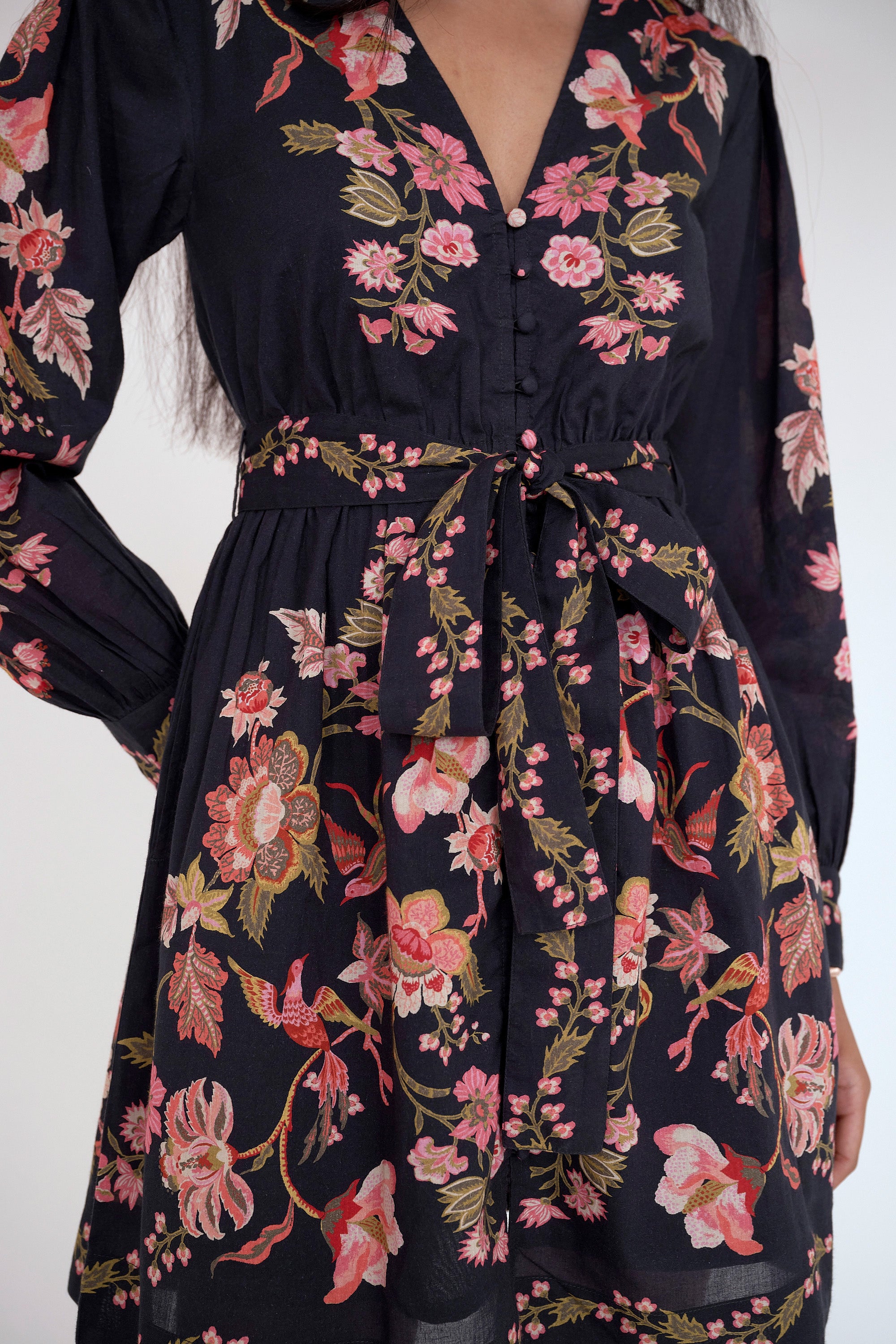 Anne Mini Dress Chintz Jet