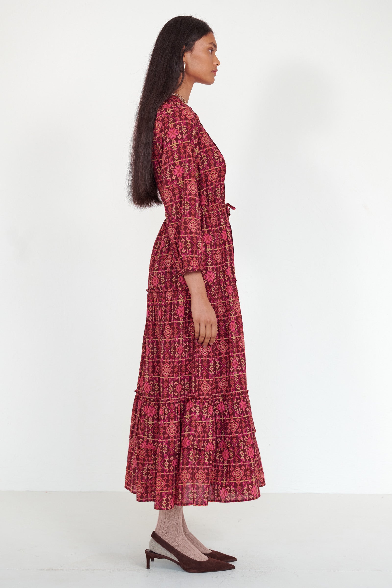 Bazaar Dress Needlepoint Mahogany