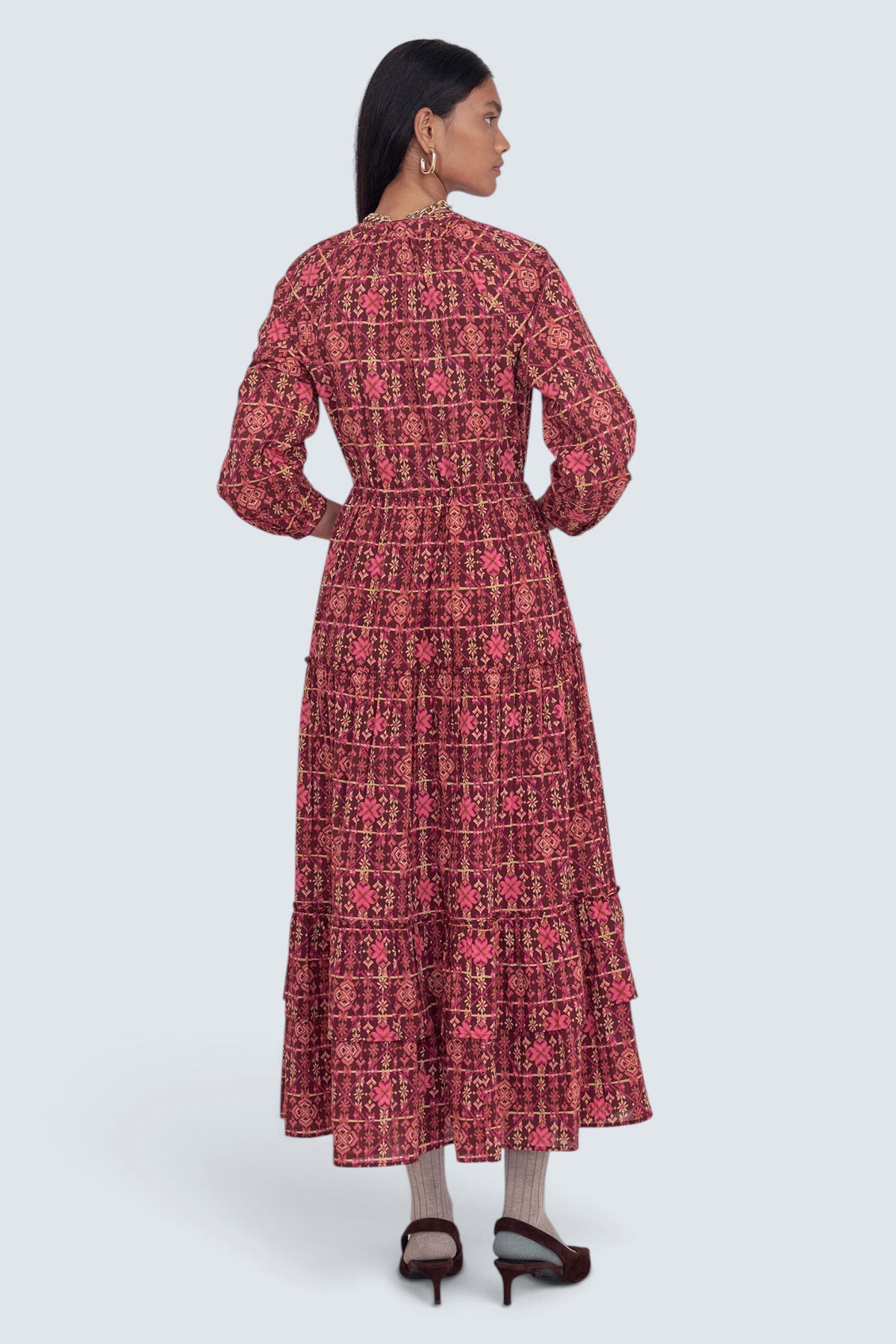 Bazaar Dress Needlepoint Mahogany