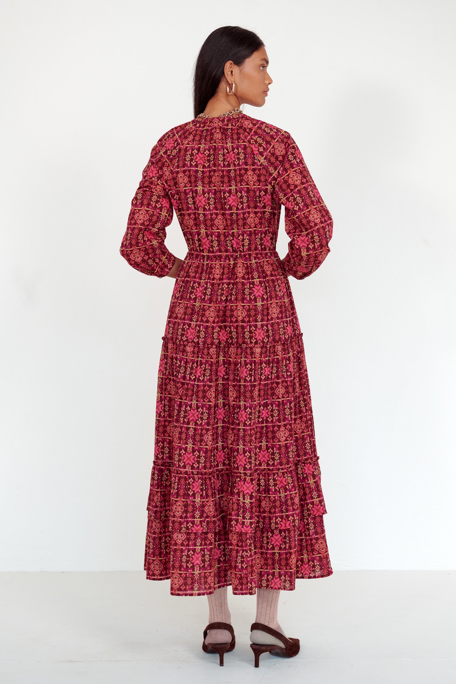Bazaar Dress Needlepoint Mahogany