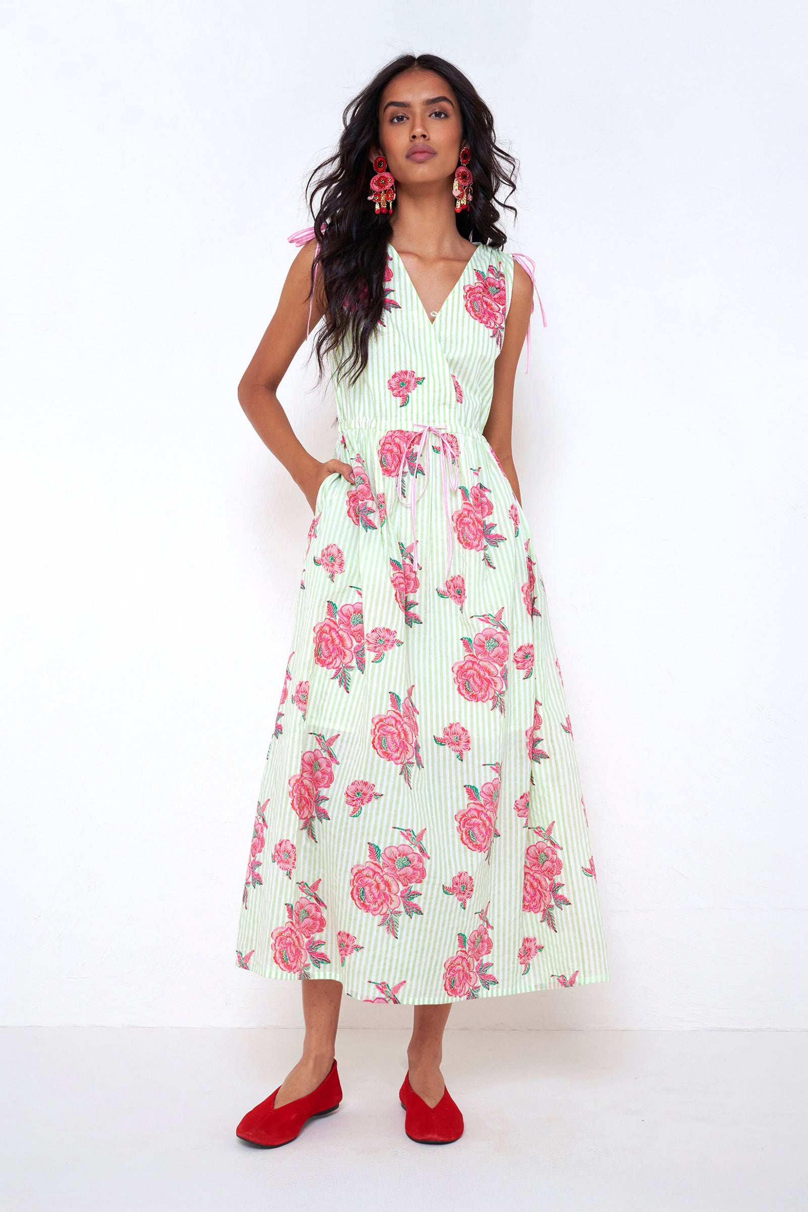 Becca Dress Eliza Rose Pistachio