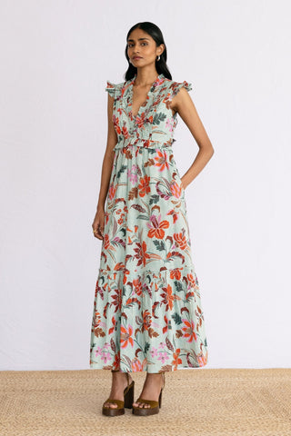 Constance Dress Bali Floral Haze