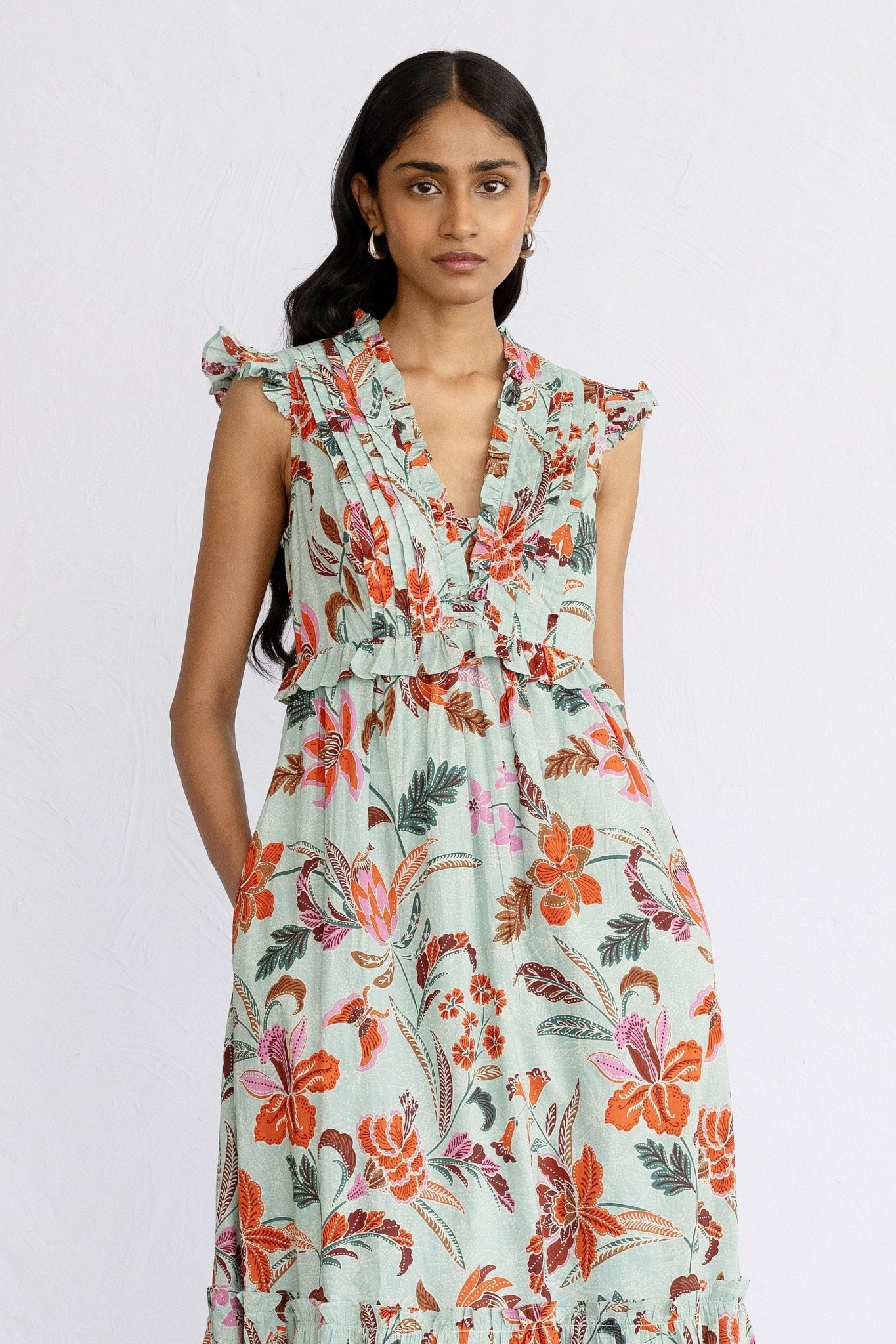 Constance Dress Bali Floral Haze