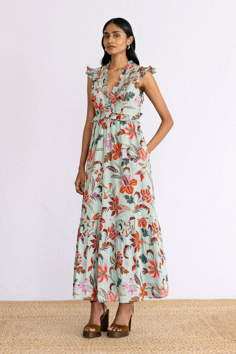 Constance Dress Bali Floral Haze