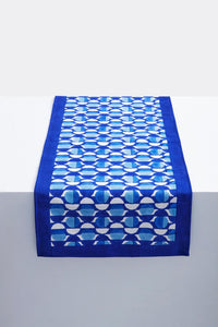 Curlew Curves Blues Table Runner