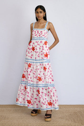 Daniella Dress Hand Painted Opium