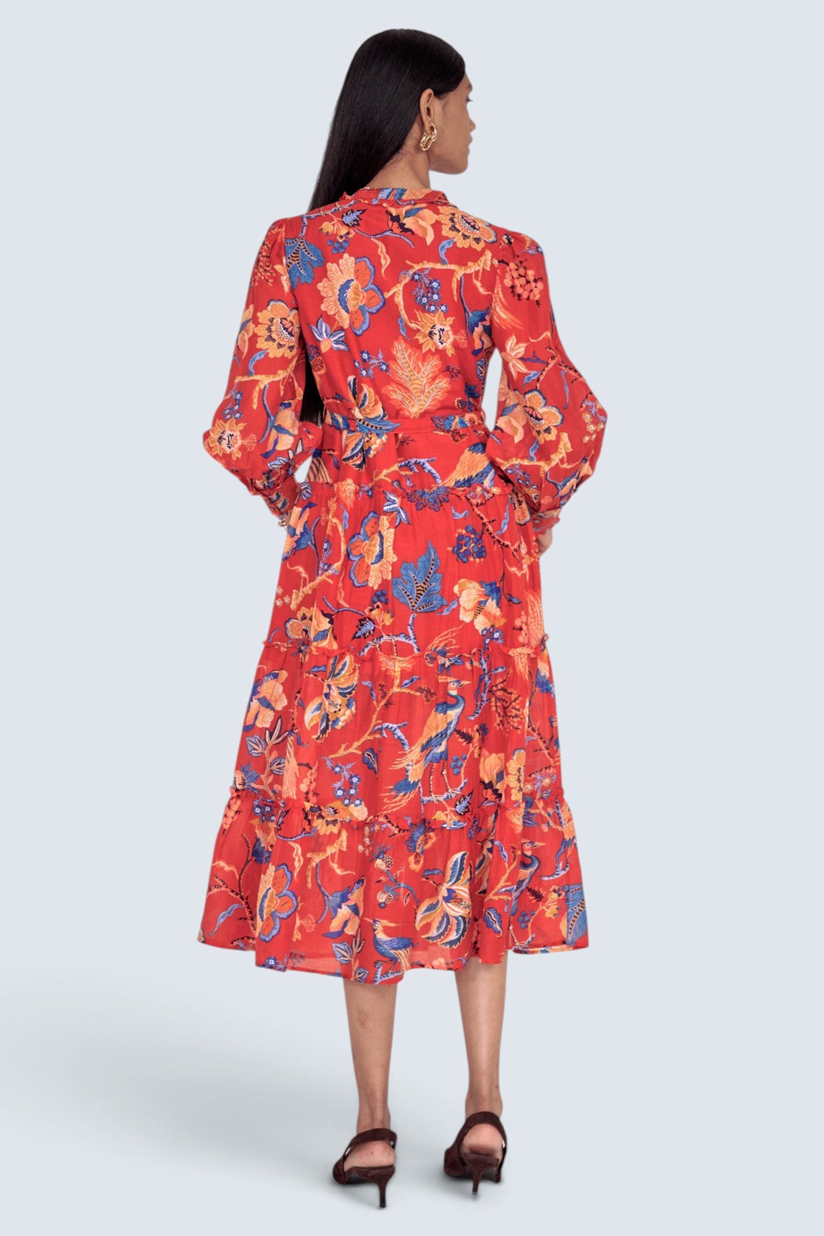 Emira Dress Chintz Carmine
