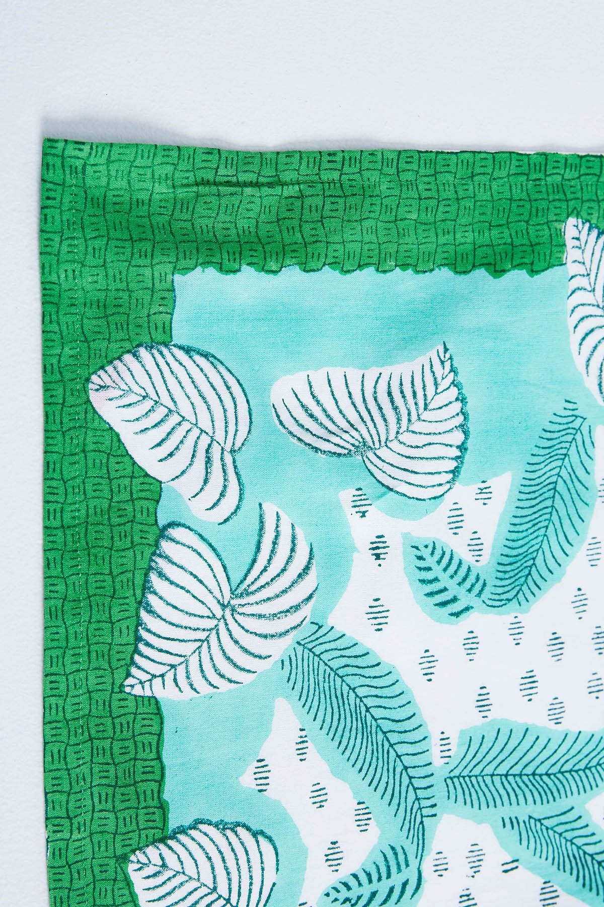 Four Palm Leaf Mint Napkins