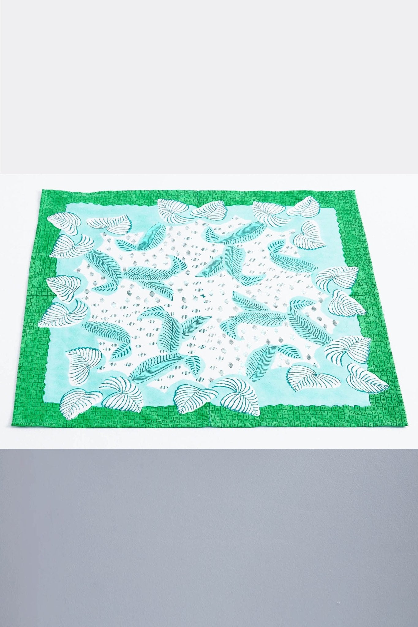 Four Palm Leaf Mint Napkins