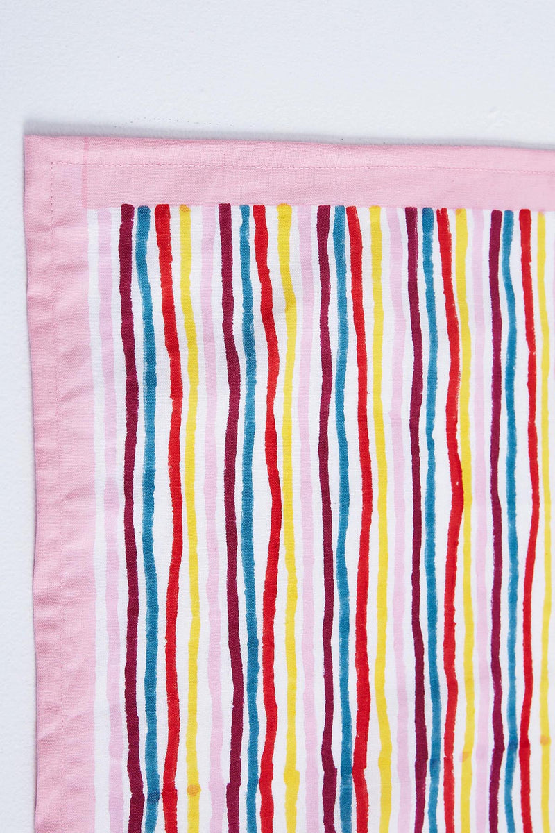 Four Seaside Stripe Napkins