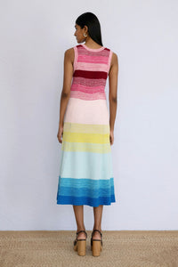 Genoa Dress Bloom Ombre