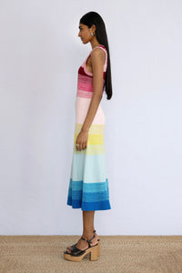 Genoa Dress Bloom Ombre