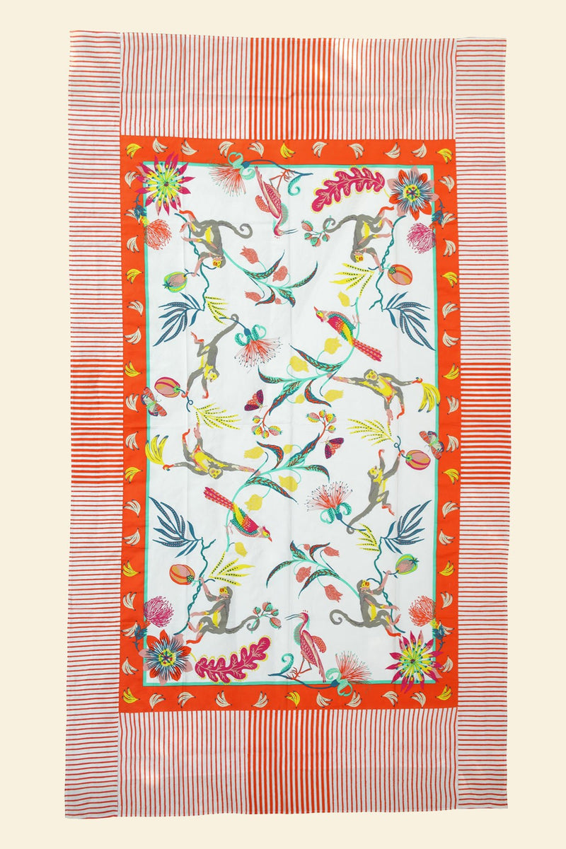 Magical Animal Large Table Cloth, Cotton Linen